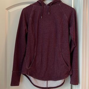 Purple fitted sweatshirt